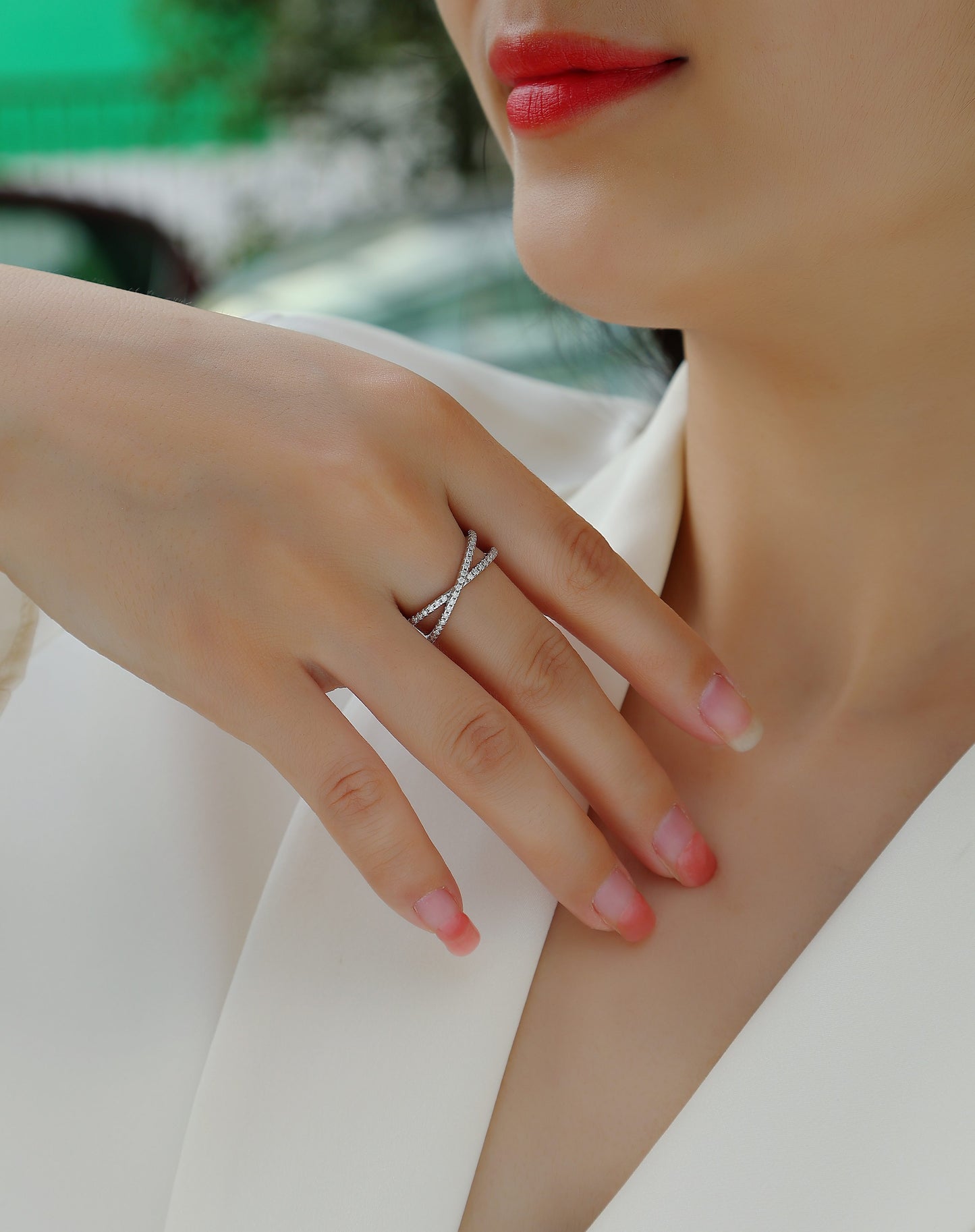 Love Interwoven – Moissanite Wedding Ring (S925 Silver, Gold & Rose Gold Plated)