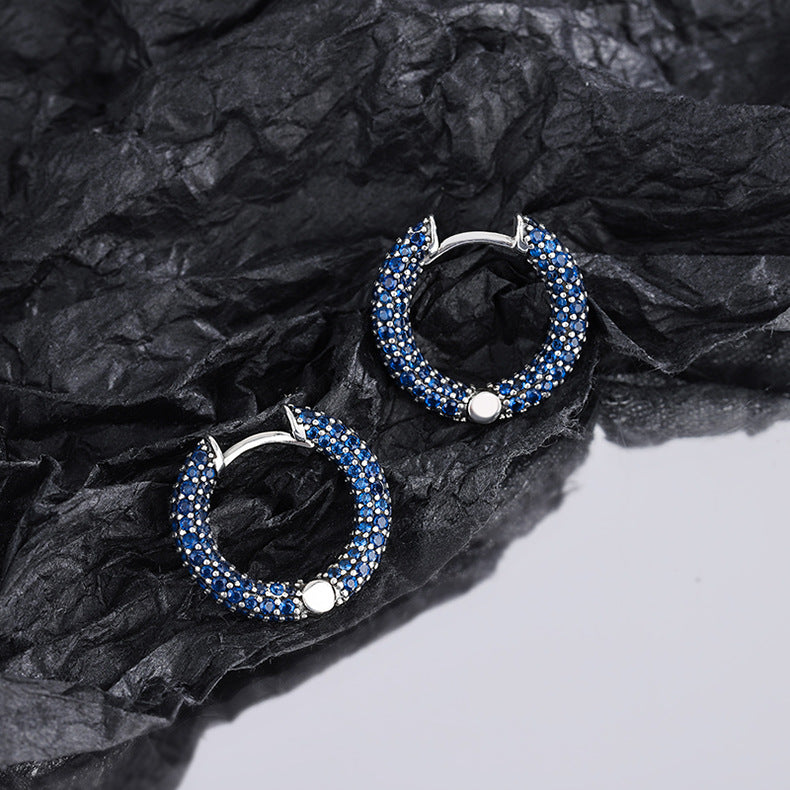 S925 Sterling Silver Creative C-Shape Earrings