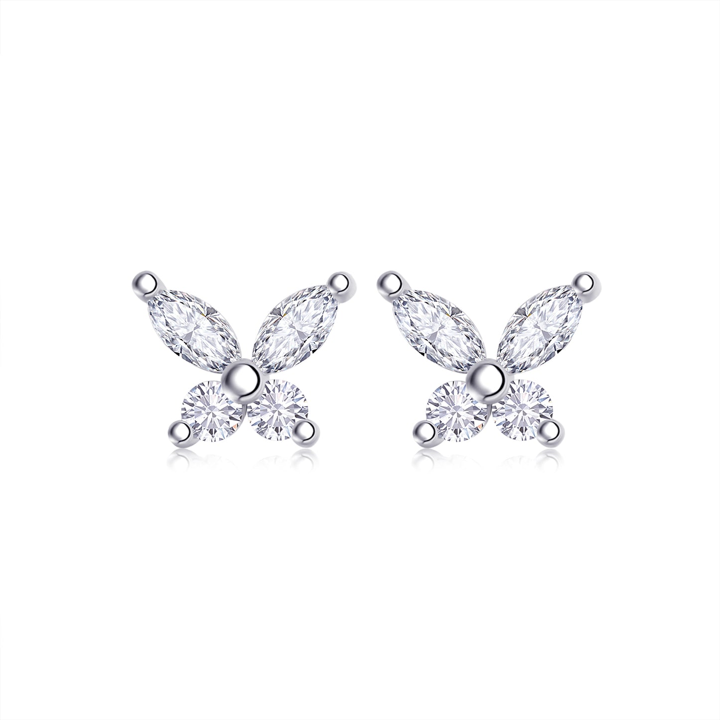 Luxury Moissanite Stud Earrings – S925 Silver