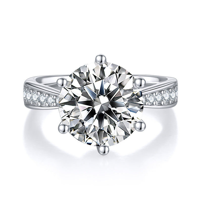 Luxury 5CT Moissanite Ring – S925 Silver