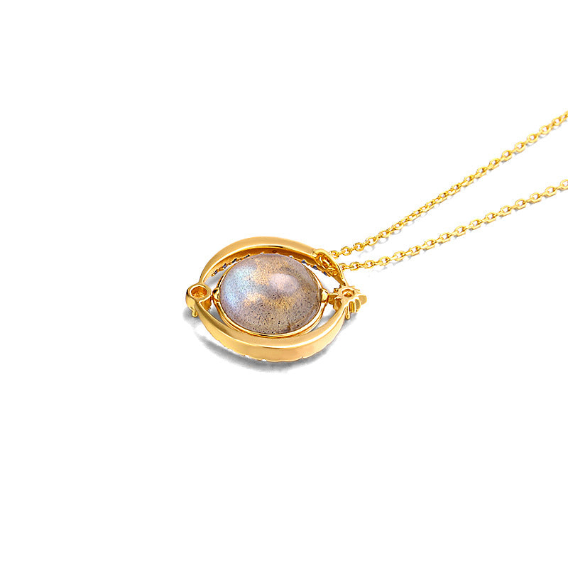 Female Romantic Planet Cosmic Necklace