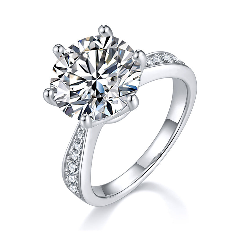 Luxury 5CT Moissanite Ring – S925 Silver