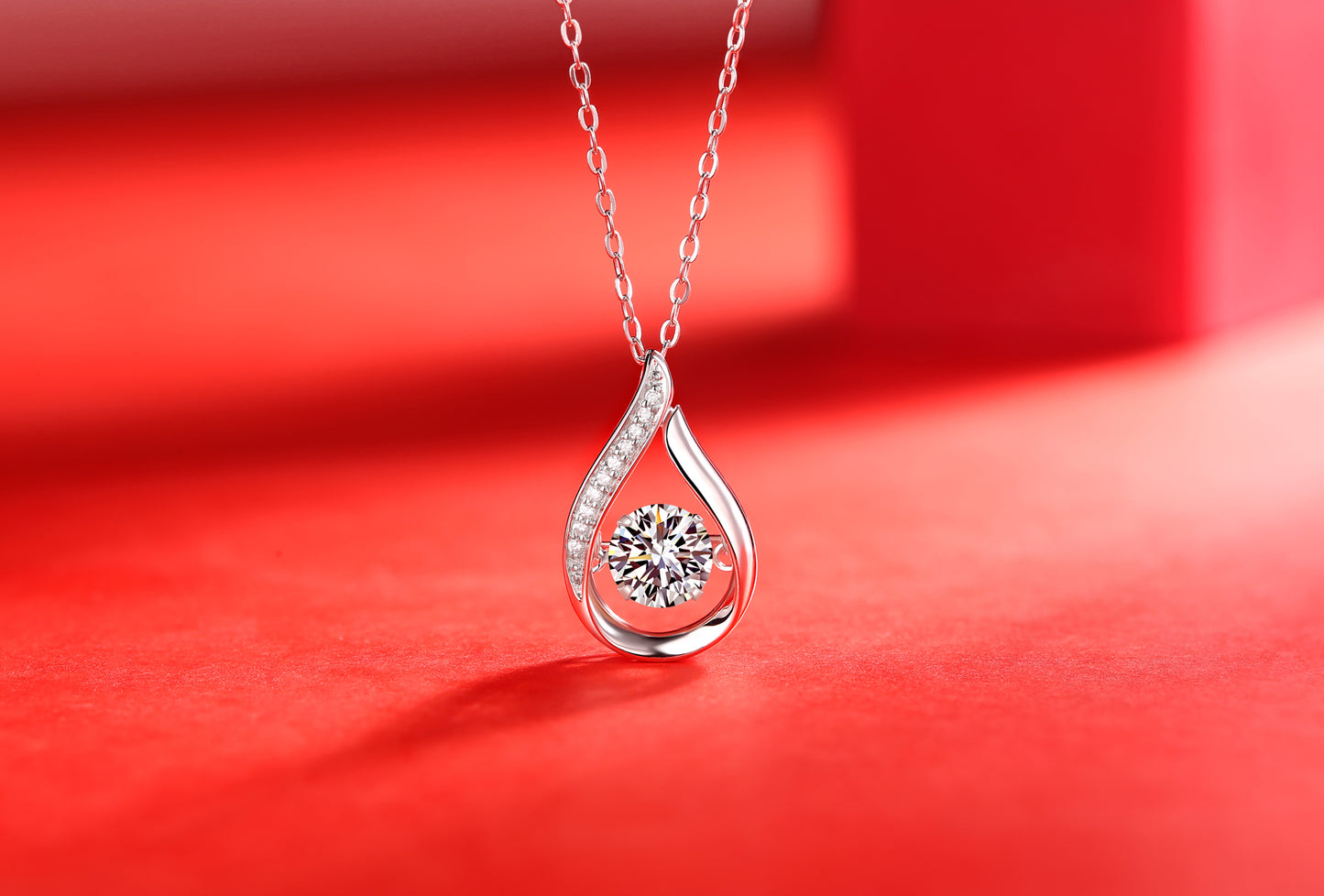 Luxury Moissanite Pendant Necklace – S925 Silver