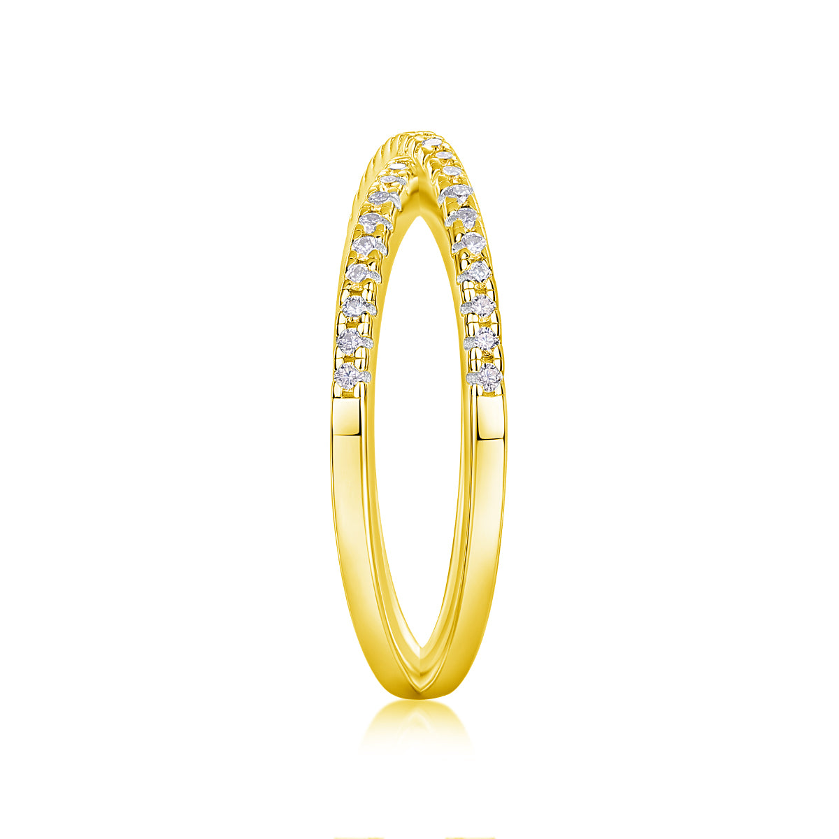 Love Interwoven – Moissanite Wedding Ring (S925 Silver, Gold & Rose Gold Plated)