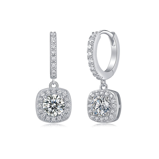 Luxury 0.5CT Moissanite Stud Earrings – S925 Silver