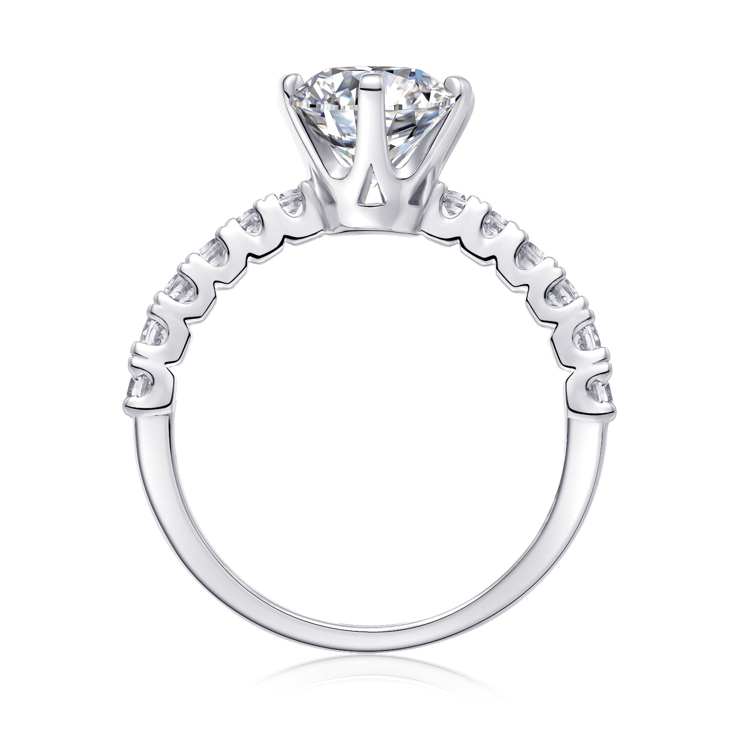 2 Carat Moissanite Wedding Ring Set – S925 Silver