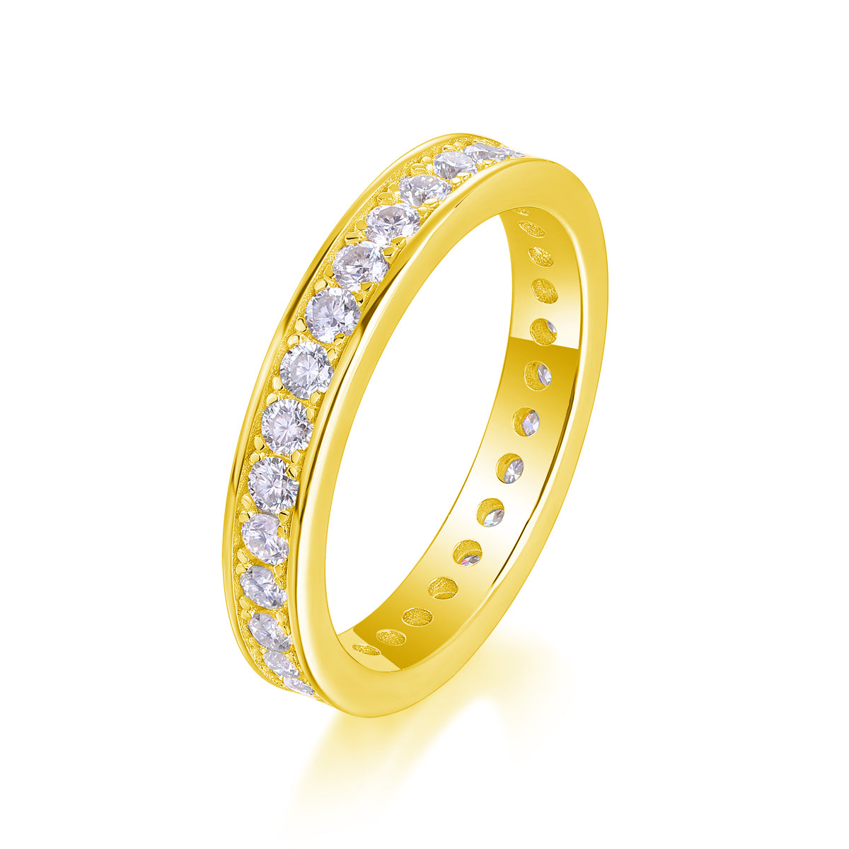 Luxury Moissanite Trajectory Ring – S925 Silver