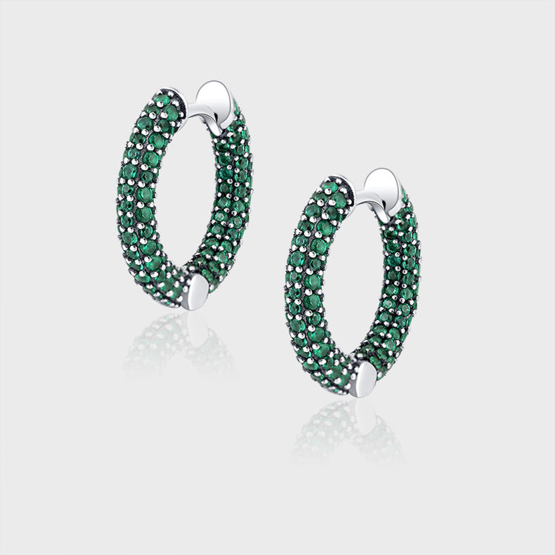 S925 Sterling Silver Creative C-Shape Earrings