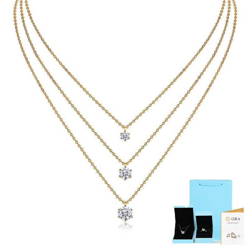 2ct Moissanite Pendant Necklace