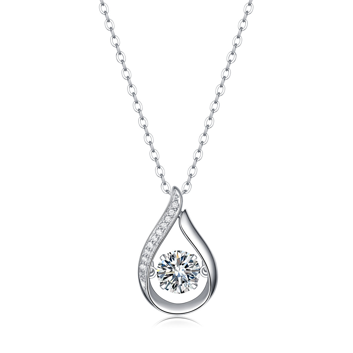Luxury Moissanite Pendant Necklace – S925 Silver