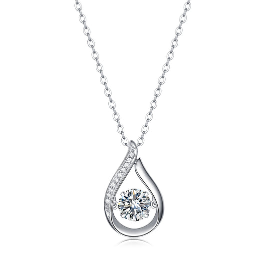 Luxury Moissanite Pendant Necklace – S925 Silver
