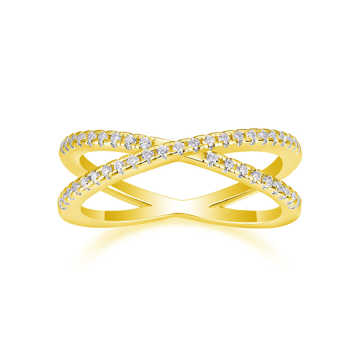 Love Interwoven – Moissanite Wedding Ring (S925 Silver, Gold & Rose Gold Plated)