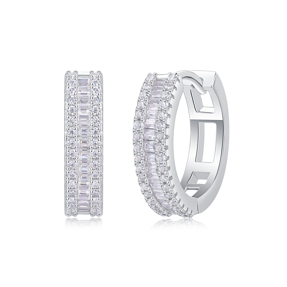 Luxury Moissanite Stud Earrings – S925 Silver