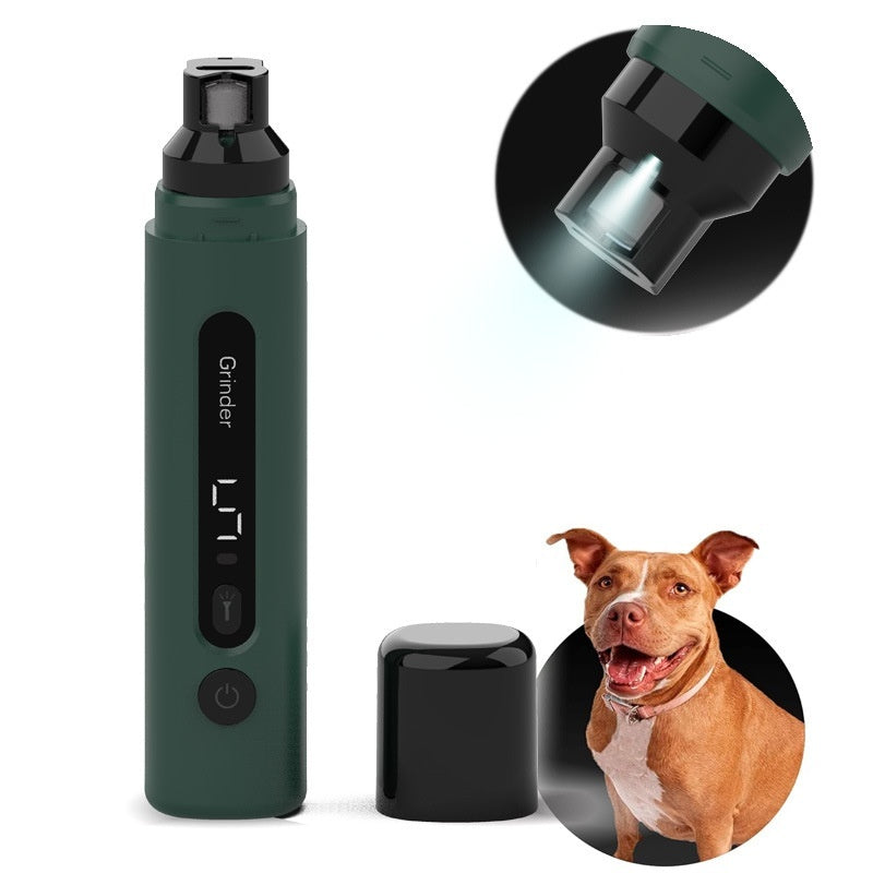 Electric Dog & Cat Nail Grinder – Rechargeable, Super Quiet 5-Speed Pet Nail Trimmer for Small, Medium & Large Pets