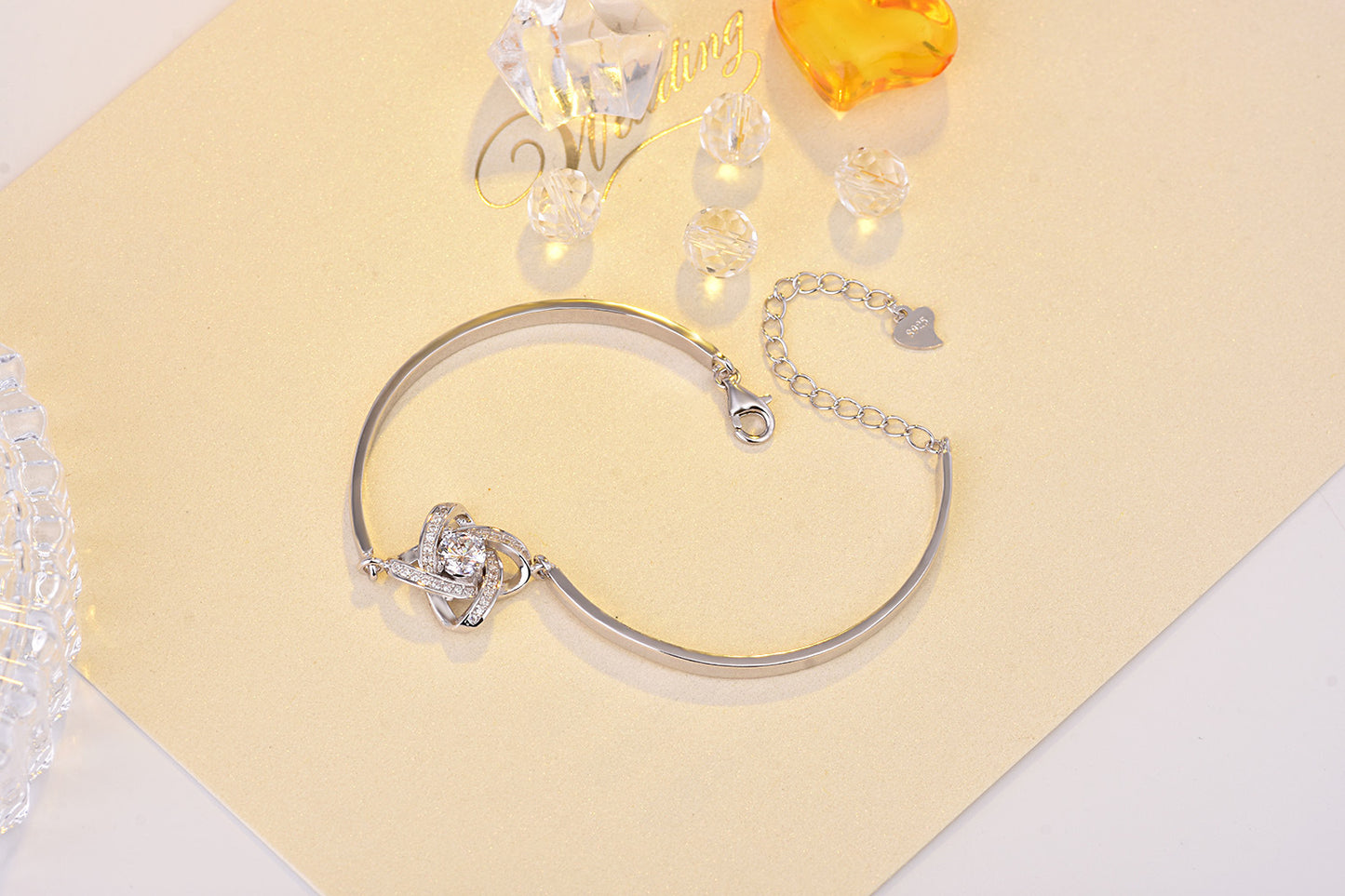 S925 Sterling Silver Four-Leaf Clover Bracelet