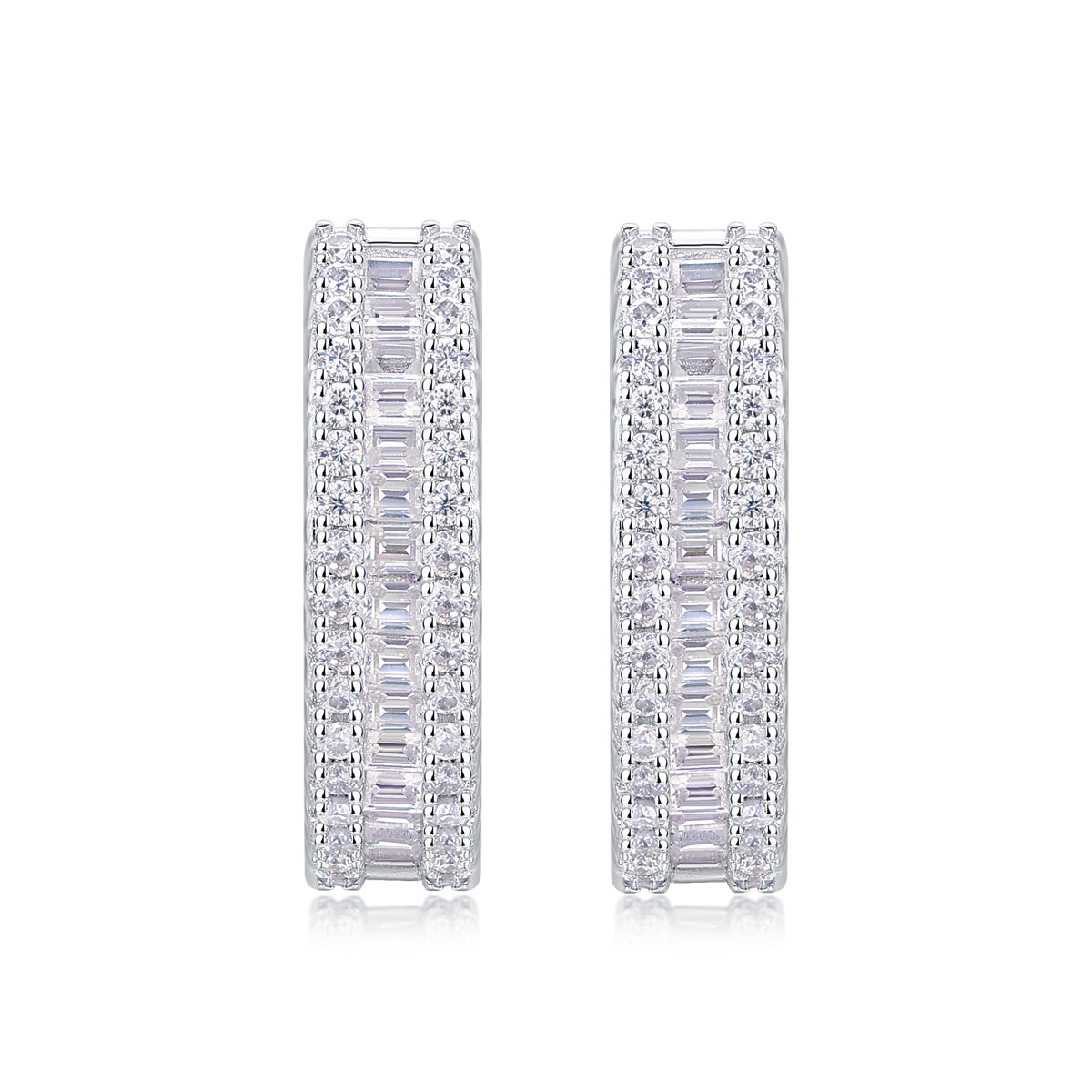 Luxury Moissanite Stud Earrings – S925 Silver