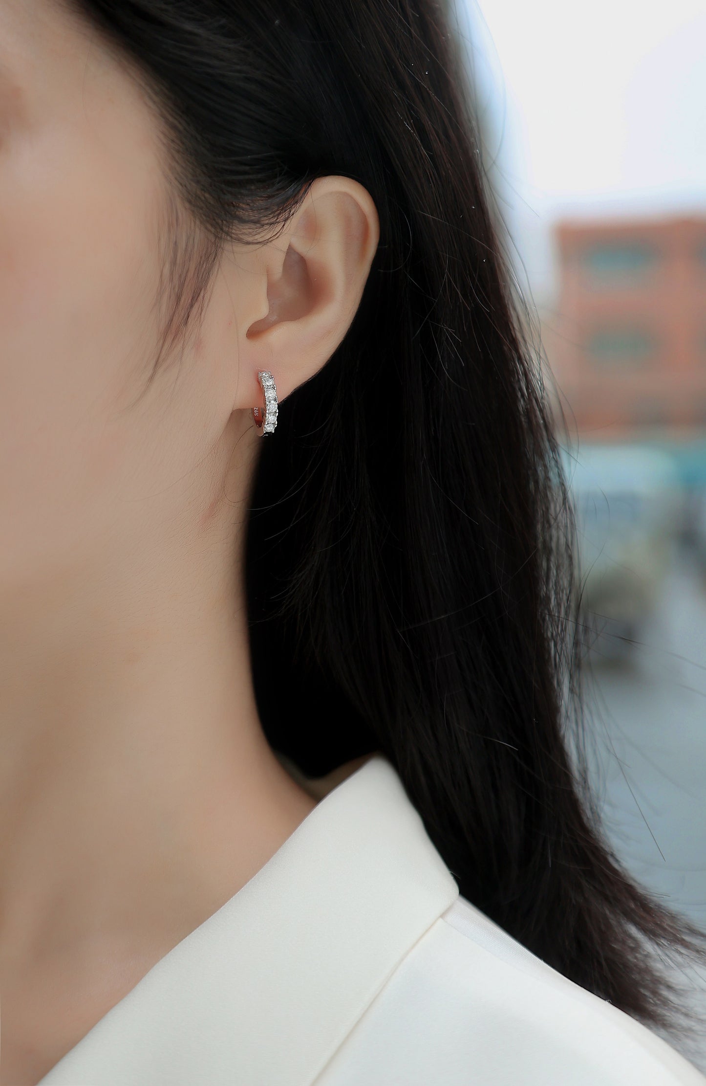 Moissanite S925 Silver Stud Earrings