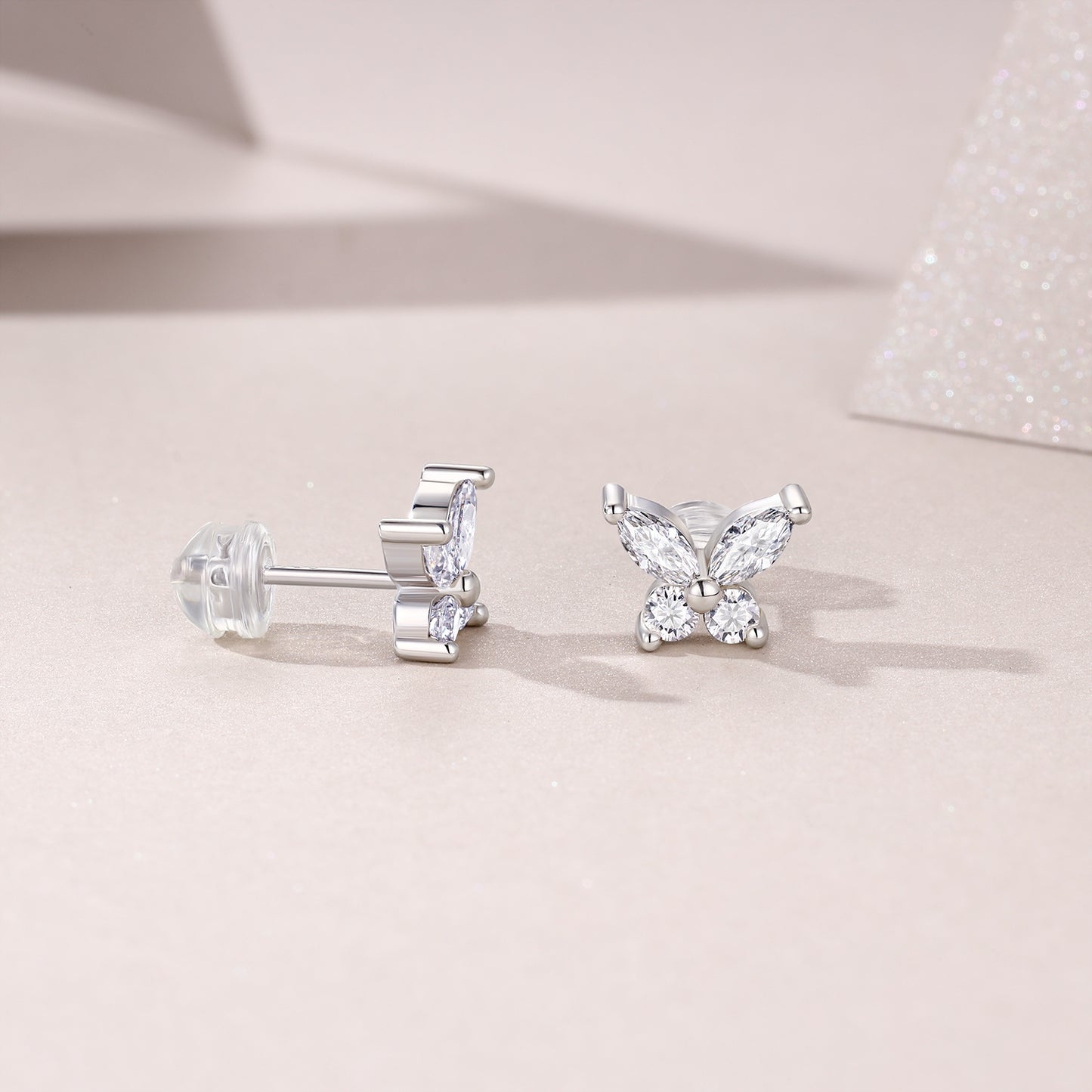 Luxury Moissanite Stud Earrings – S925 Silver
