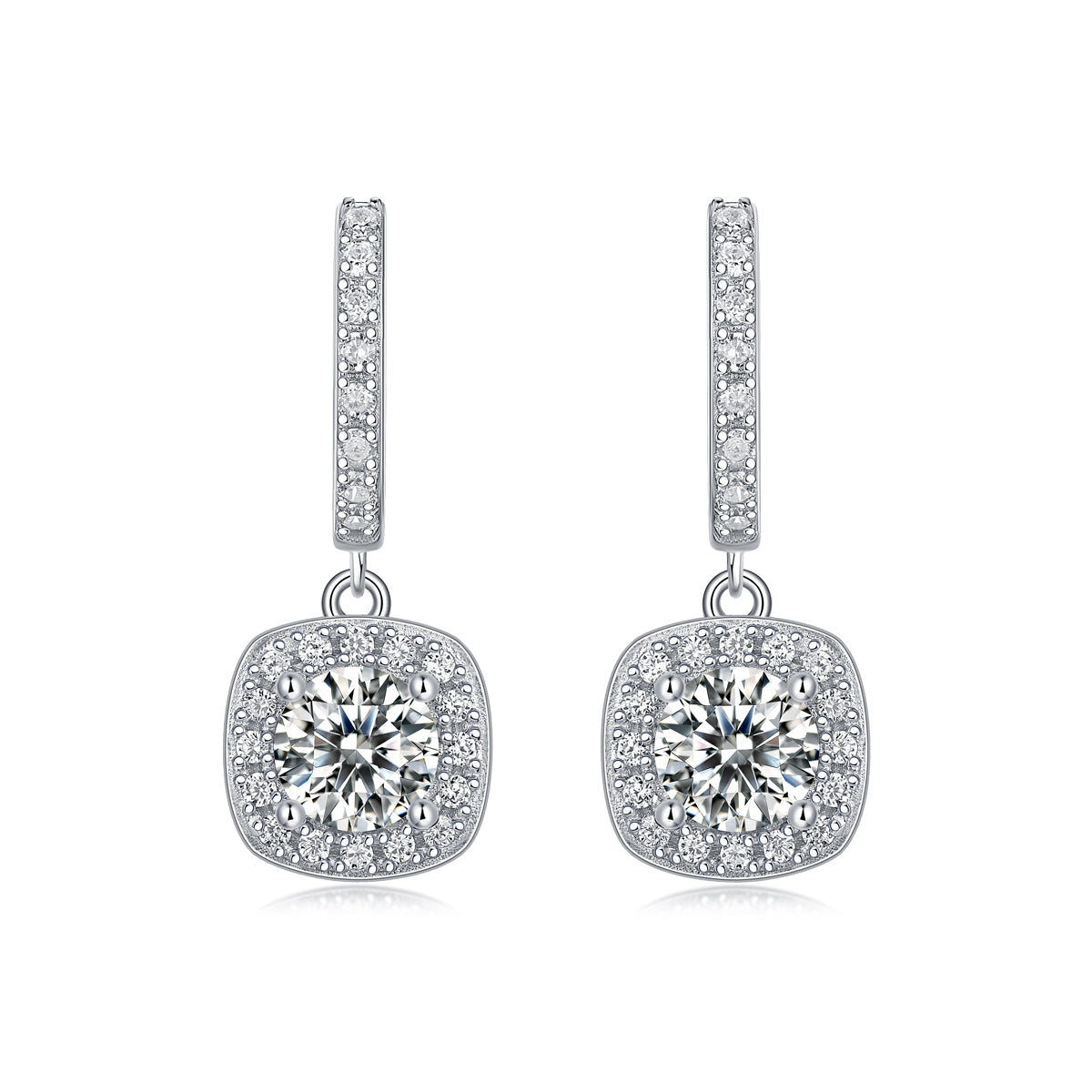 Luxury 0.5CT Moissanite Stud Earrings – S925 Silver