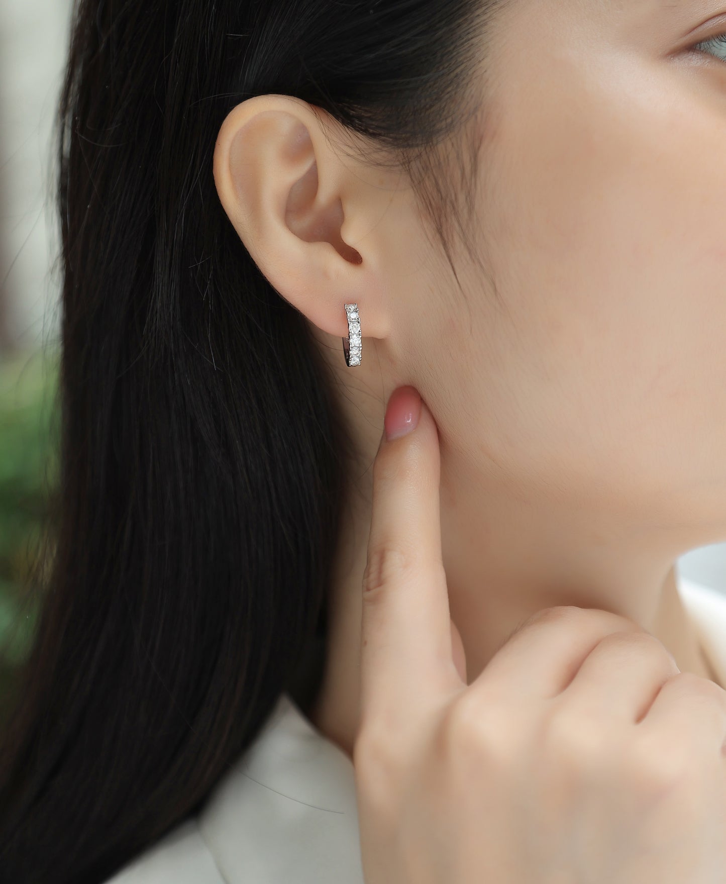 Moissanite S925 Silver Stud Earrings