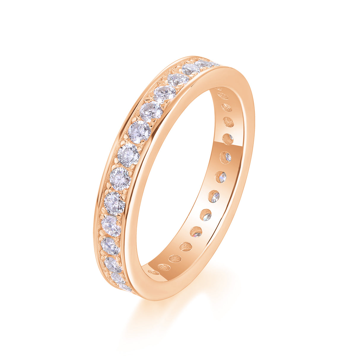 Luxury Moissanite Trajectory Ring – S925 Silver