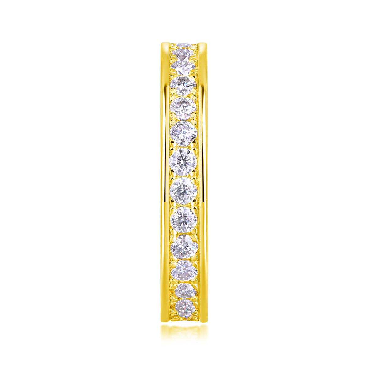 Luxury Moissanite Trajectory Ring – S925 Silver