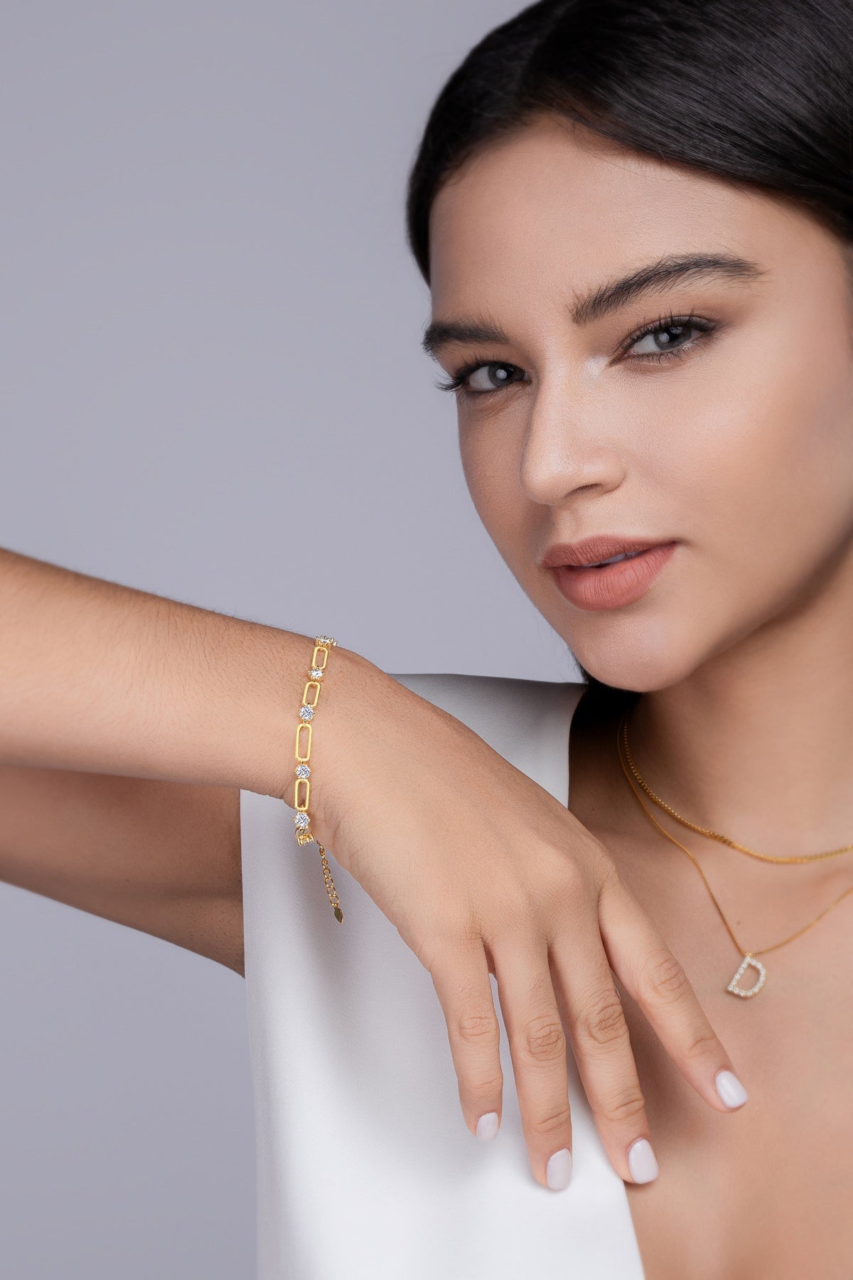 Luxury Moissanite Bracelet – S925 Gold Plated