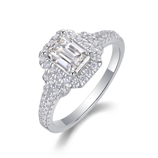 Luxury Moissanite Dream Ring – S925 Silver