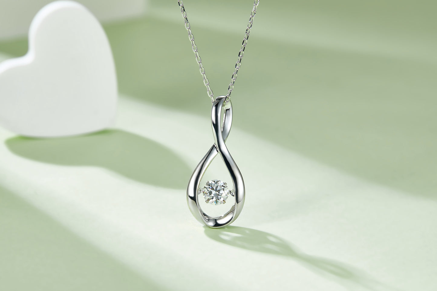 Luxury Moissanite Pendant Necklace – S925 Silver