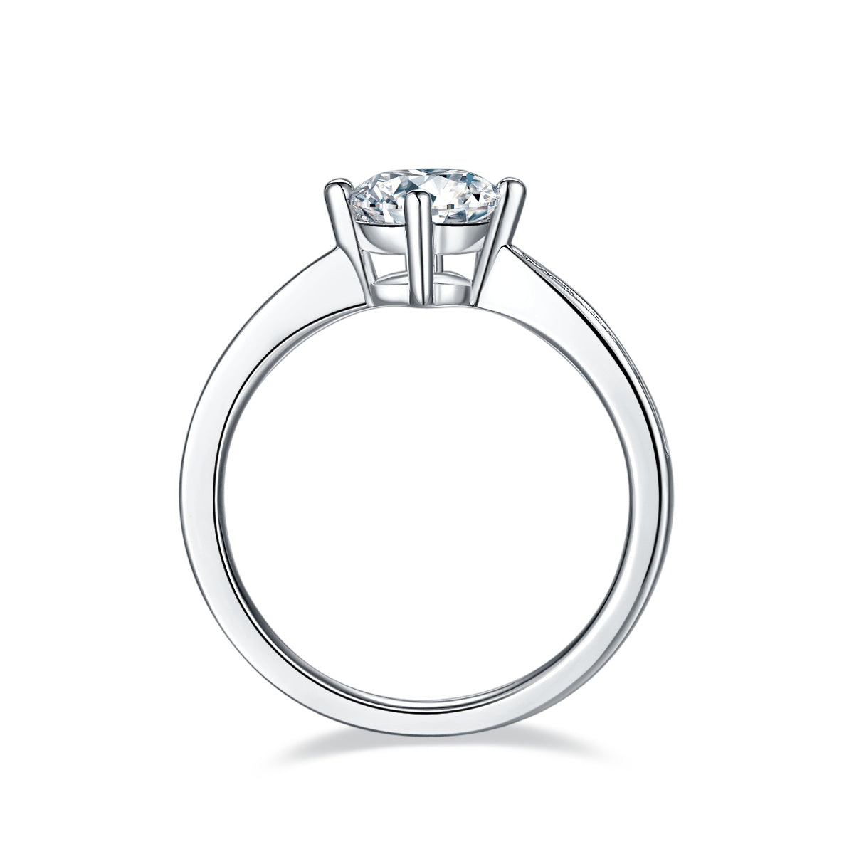 Luxury 1CT Moonlight Moissanite Ring – S925 Silver