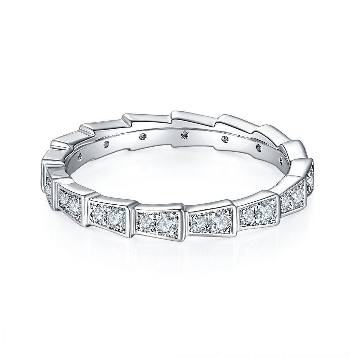 Luxury Snake Moissanite Ring – S925 Silver