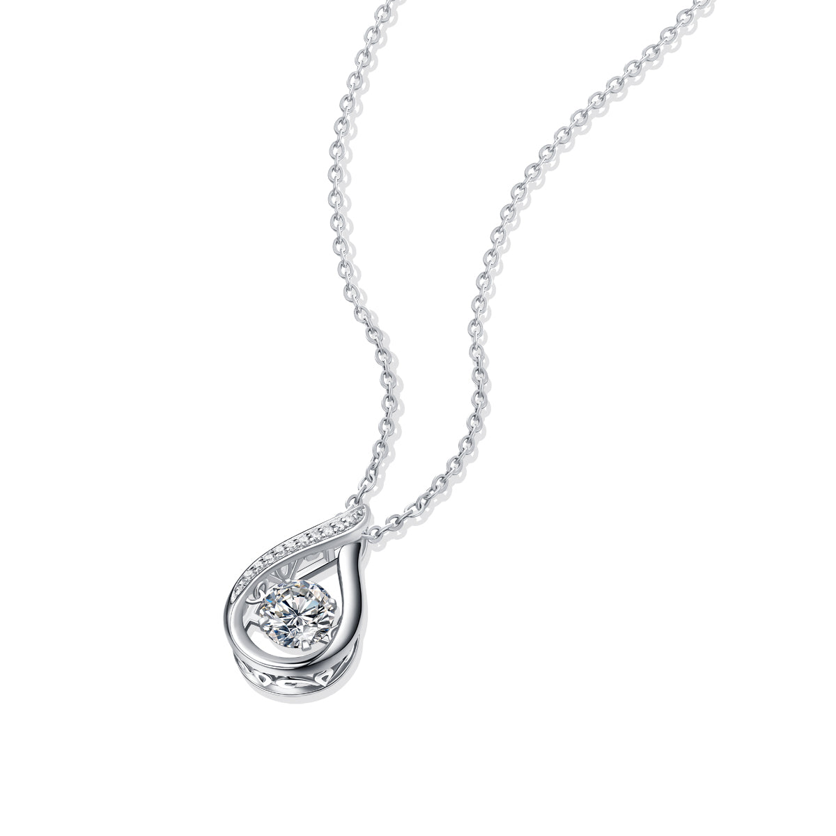 Luxury Moissanite Pendant Necklace – S925 Silver