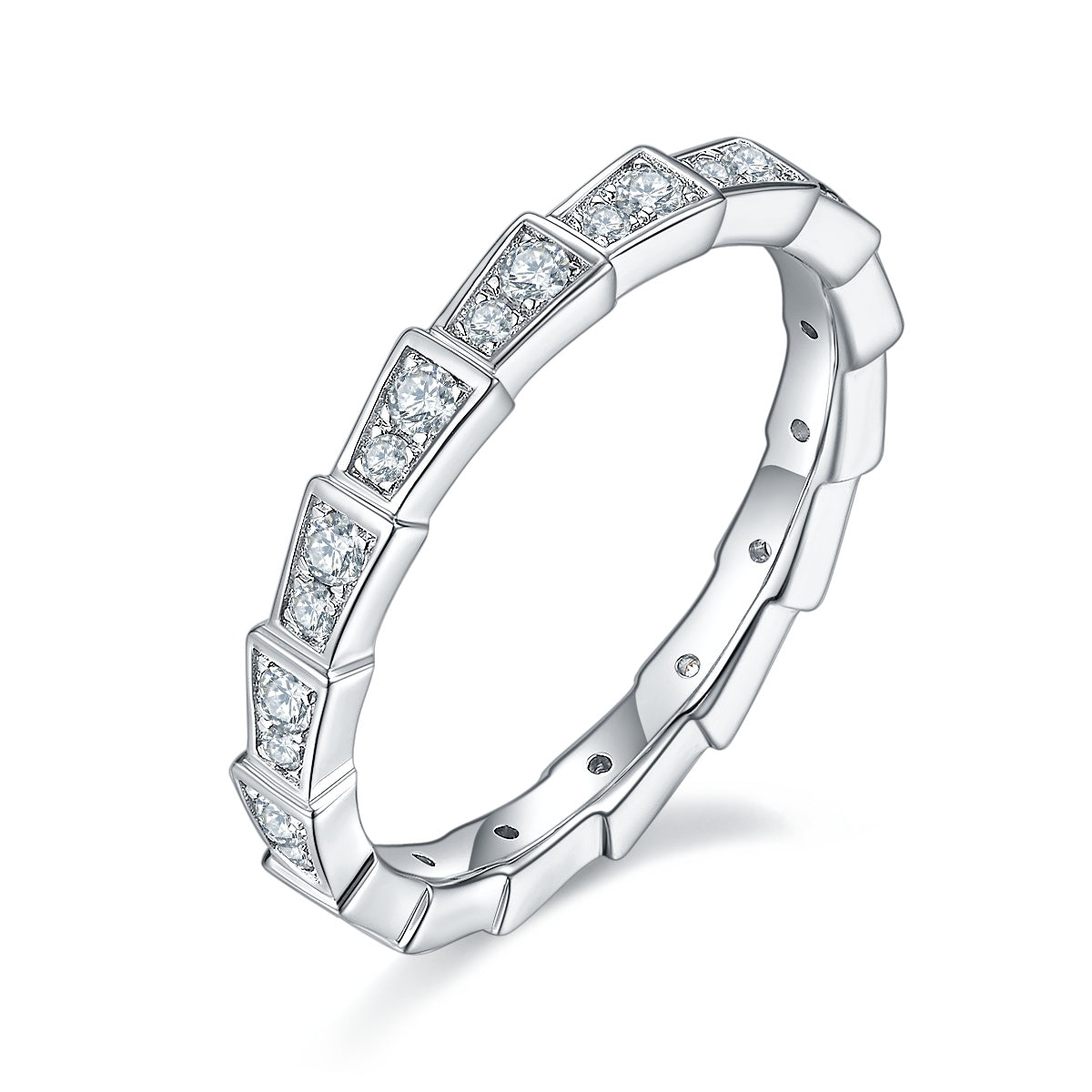 Luxury Snake Moissanite Ring – S925 Silver