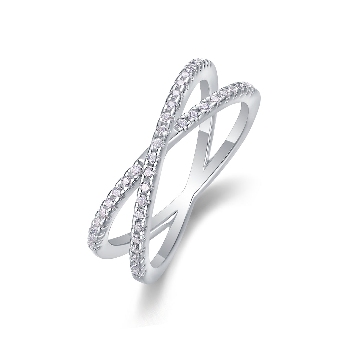 Love Interwoven – Moissanite Wedding Ring (S925 Silver, Gold & Rose Gold Plated)