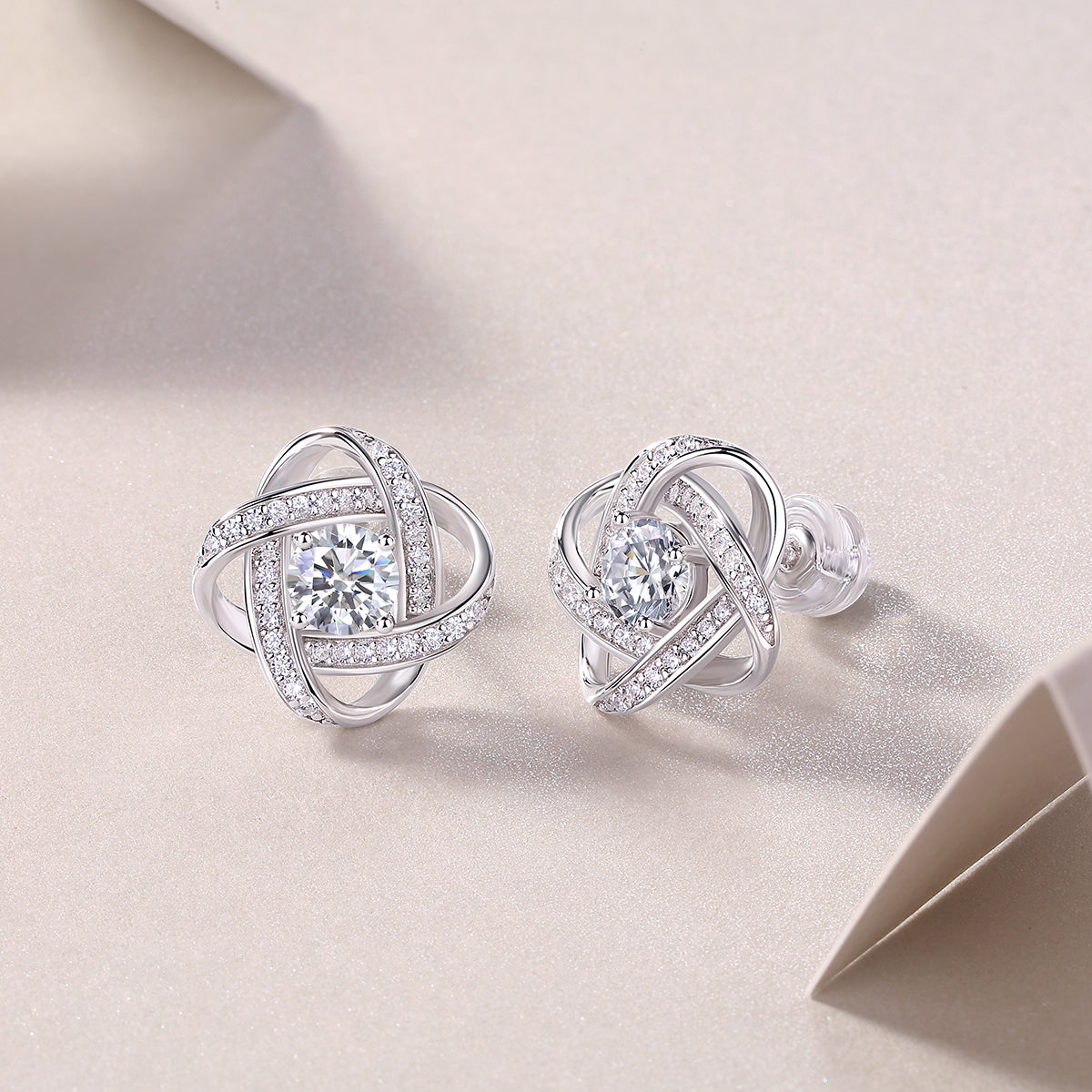 Luxury 0.5CT Moissanite Stud Earrings – S925 Silver