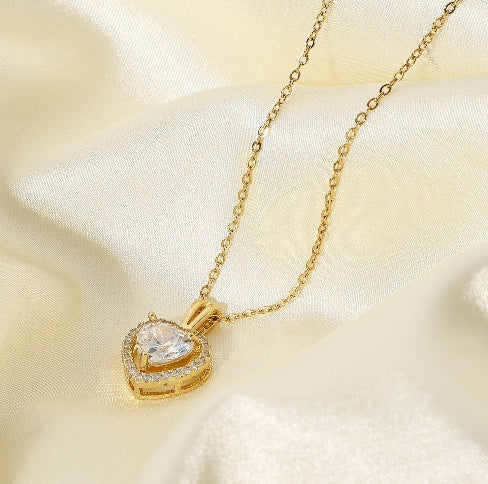 Exquisite Gold Stainless Steel Wedding Jewelry Set for Women