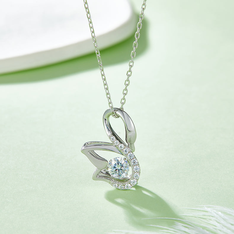 Luxury Moissanite Pendant Necklace – S925 Silver